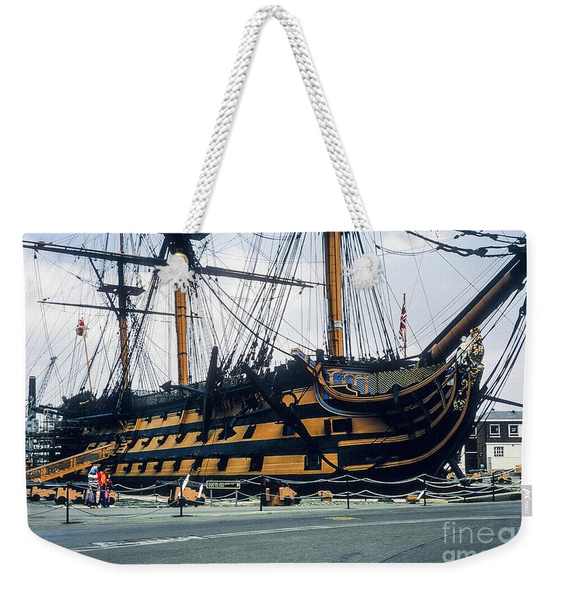 Hms Victory Weekender Tote Bag featuring the photograph HMS Victory by Bob Phillips