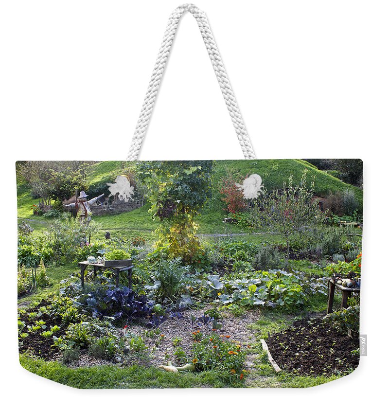 Hobbits Weekender Tote Bag featuring the photograph Hobbit Garden in Bag End by Venetia Featherstone-Witty