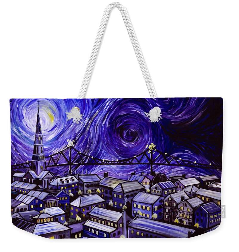 Nature Weekender Tote Bag featuring the painting Holy City by James Hill