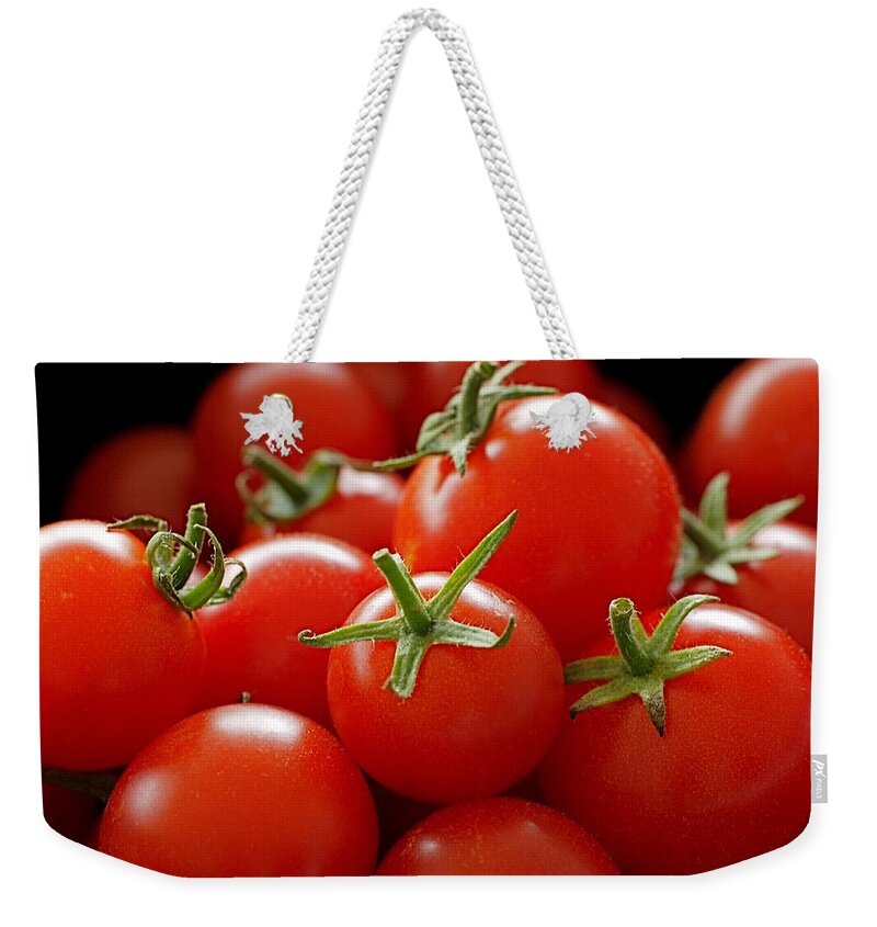 Tomatoes Weekender Tote Bag featuring the photograph Homegrown Tomatoes by Rona Black