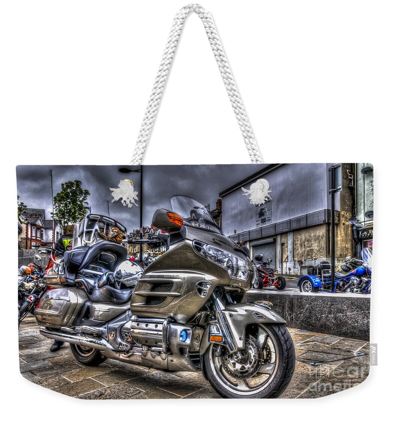 Honda Goldwing Weekender Tote Bag featuring the photograph Honda Goldwing 2 by Steve Purnell