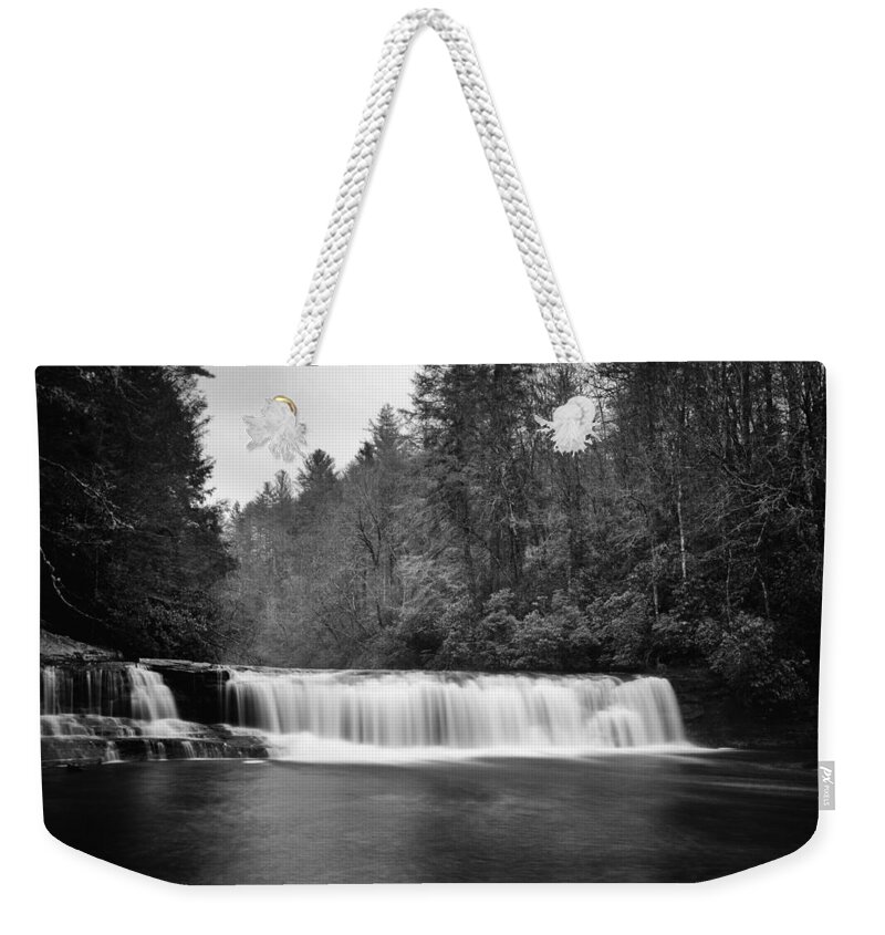 Dupont State Forest Weekender Tote Bag featuring the photograph Hooker Falls in December by Ben Shields