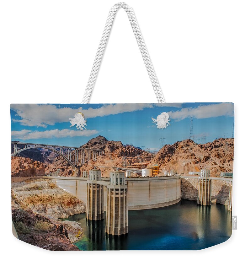Hoover Dam Reservoir Weekender Tote Bag featuring the photograph Hoover Dam Reservoir by Paul Freidlund