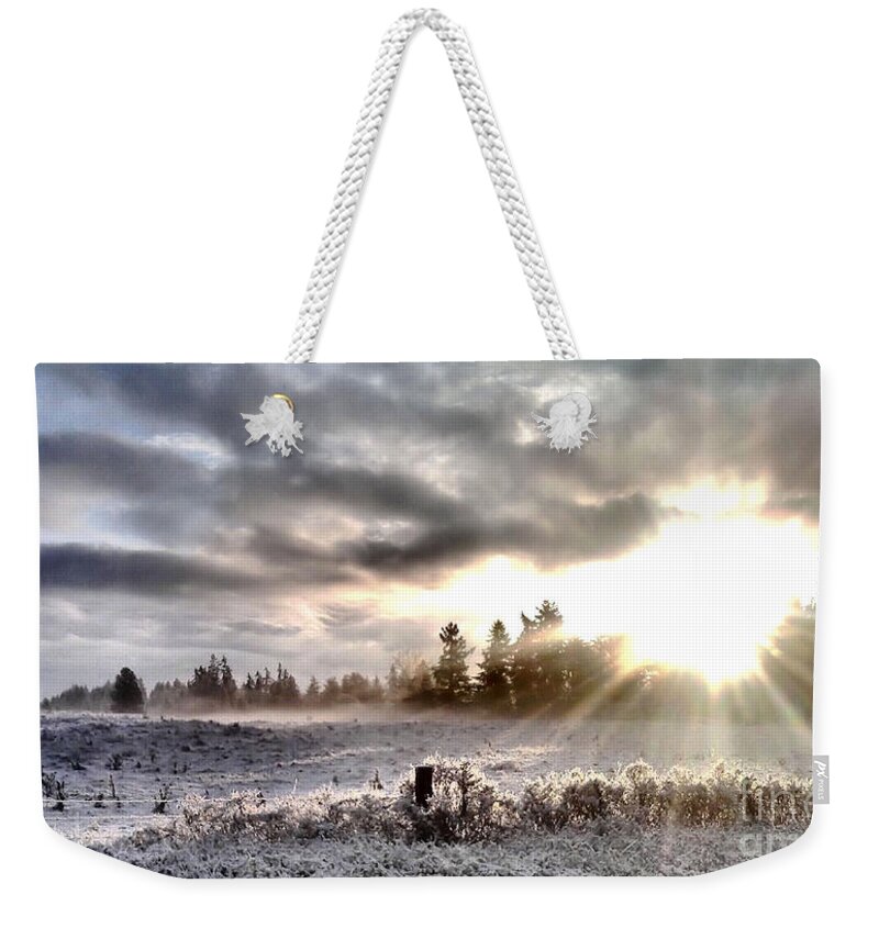 Landscape Weekender Tote Bag featuring the photograph Hope - landscape version by Rory Siegel