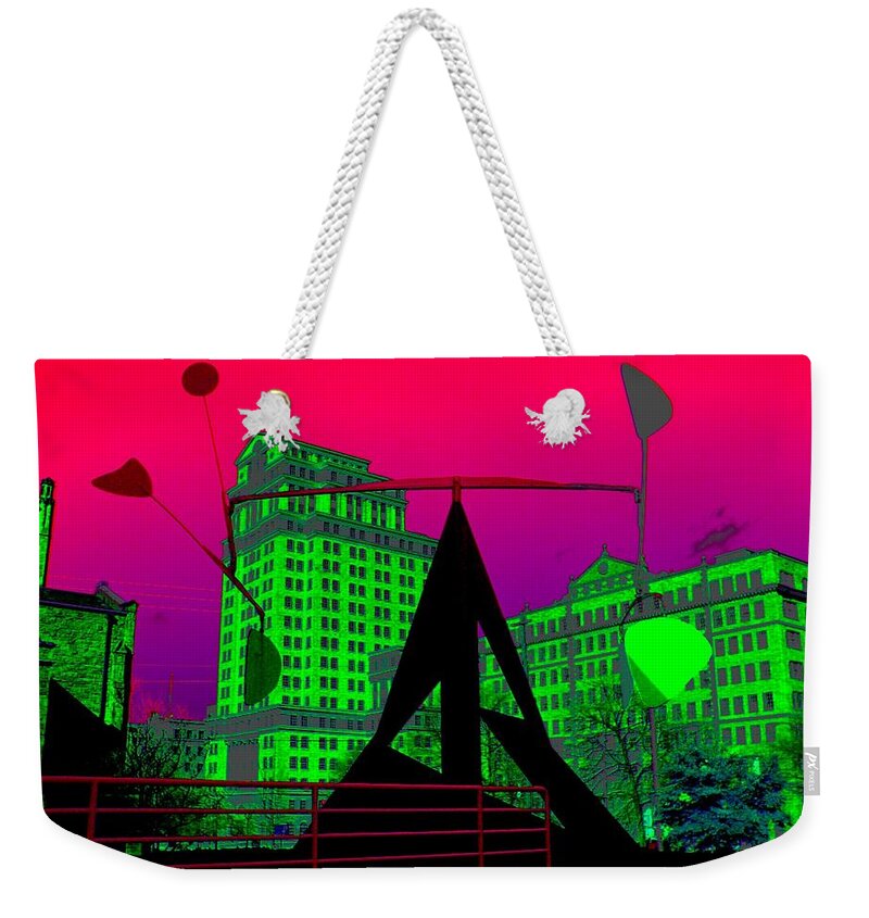 Outside Weekender Tote Bag featuring the photograph Hotlanta by Cleaster Cotton