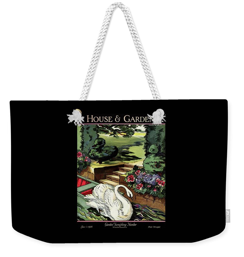House & Garden Cover Illustration Of A Swan Weekender Tote Bag