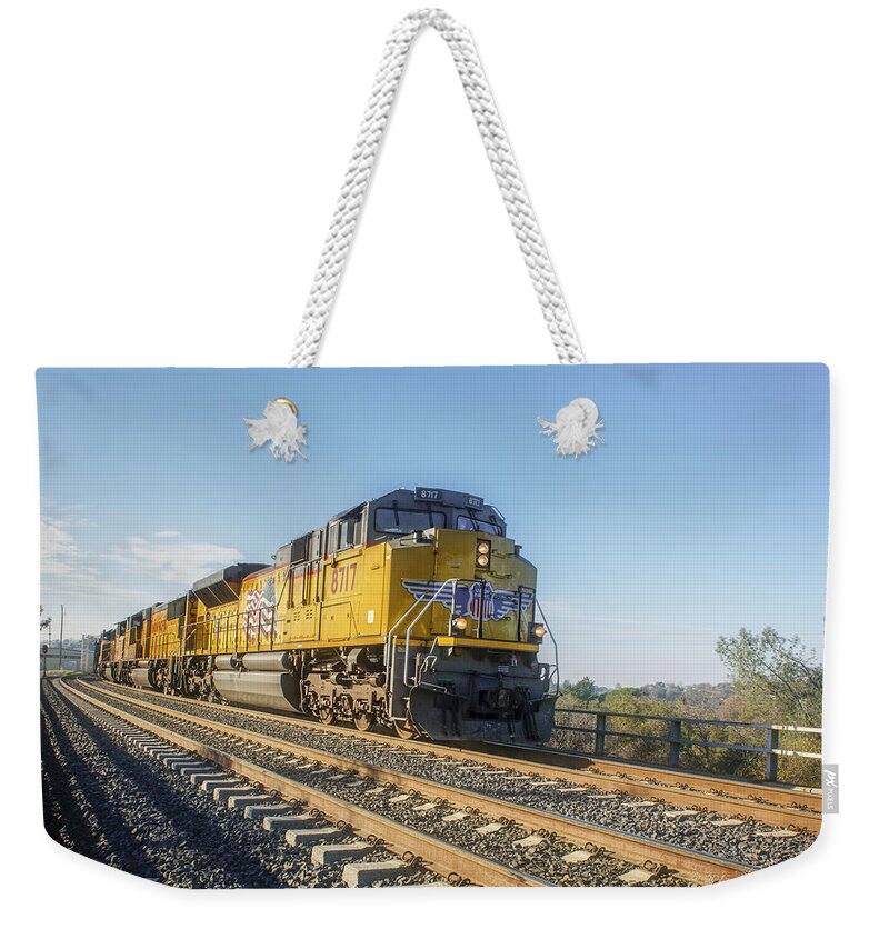 Bridges Weekender Tote Bag featuring the photograph Hp 8717 by Jim Thompson