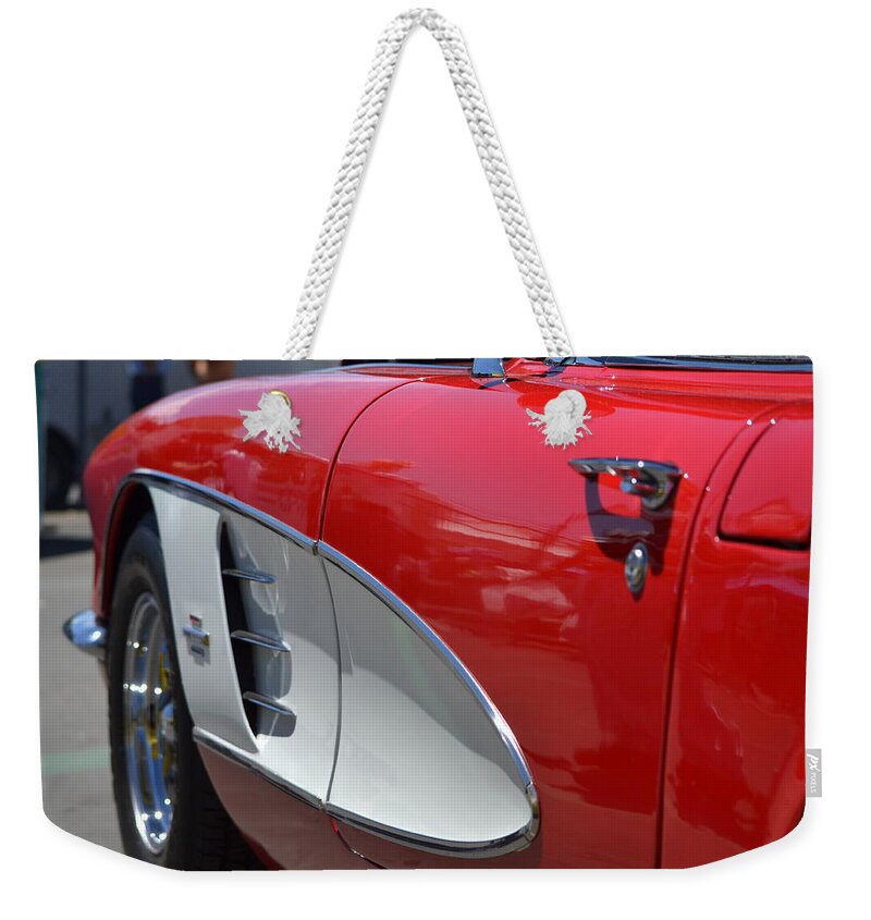 Corvette Weekender Tote Bag featuring the photograph Hr-37 by Dean Ferreira