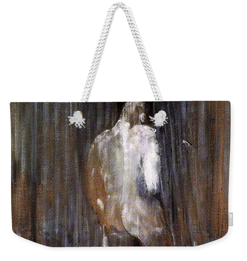 Human Form Weekender Tote Bag featuring the painting Human Form by Francis Bacon