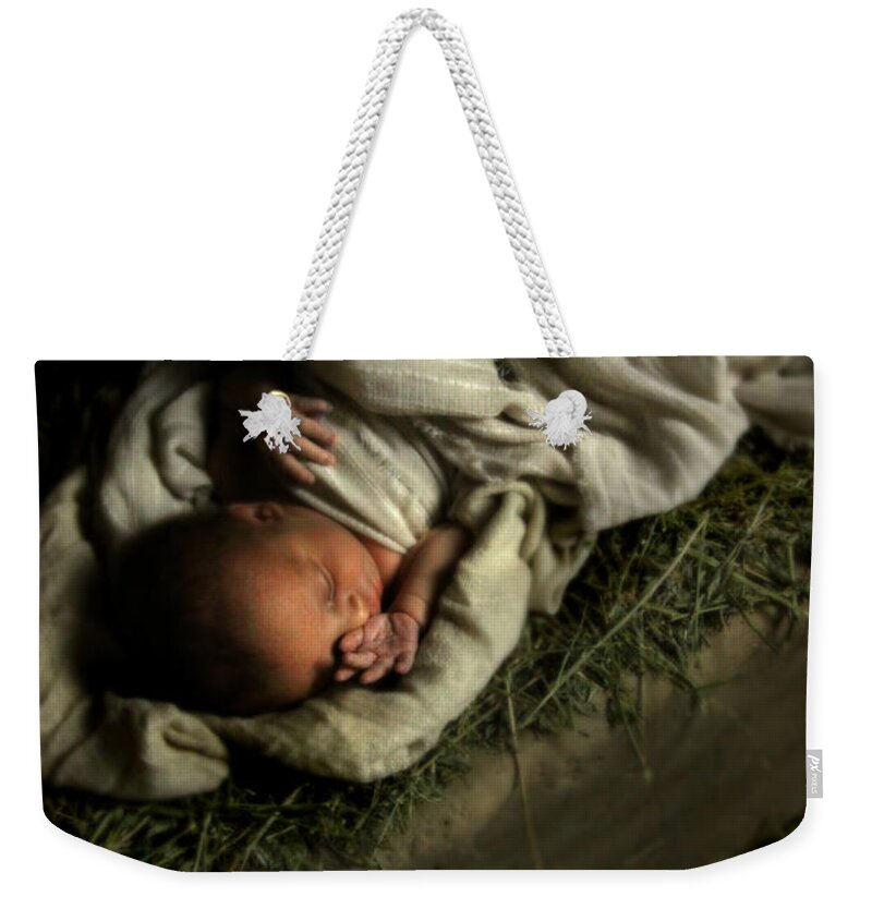Baby Weekender Tote Bag featuring the photograph Humble Beginnings by Helen Thomas Robson
