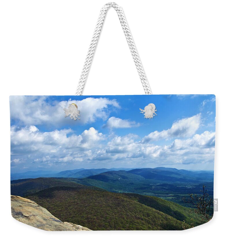 Humpback Rocks View North Weekender Tote Bag featuring the photograph Humpback Rocks View North by Jemmy Archer