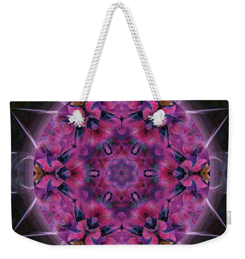 Mandala Beach Towel Weekender Tote Bag featuring the photograph Hydrangea by Alicia Kent