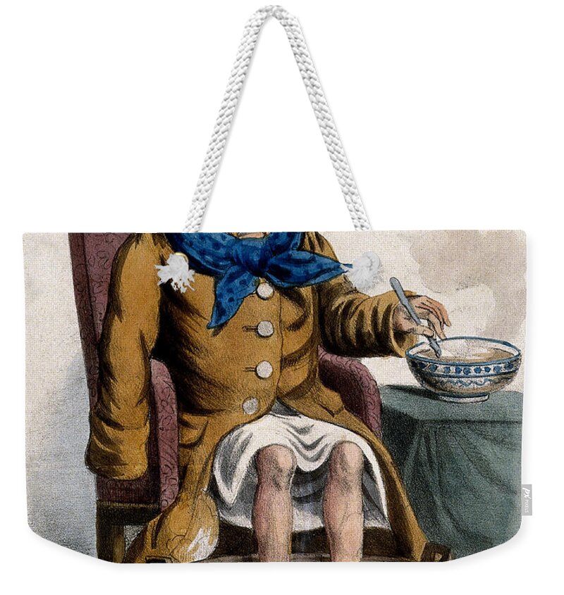 Science Weekender Tote Bag featuring the photograph Hydrotherapy, Cure Of Common Cold, 1833 by Wellcome Images