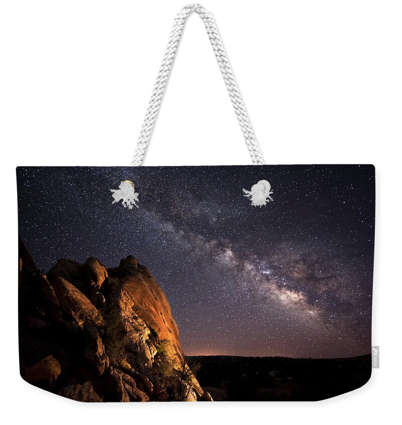 Dinosaur Weekender Tote Bag featuring the photograph I like this place and could willingly waste my time in it by Melany Sarafis