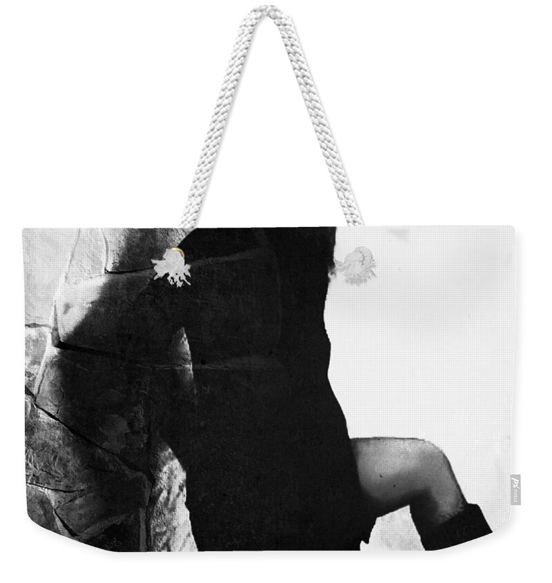  Weekender Tote Bag featuring the photograph I move for no man by Jessica S