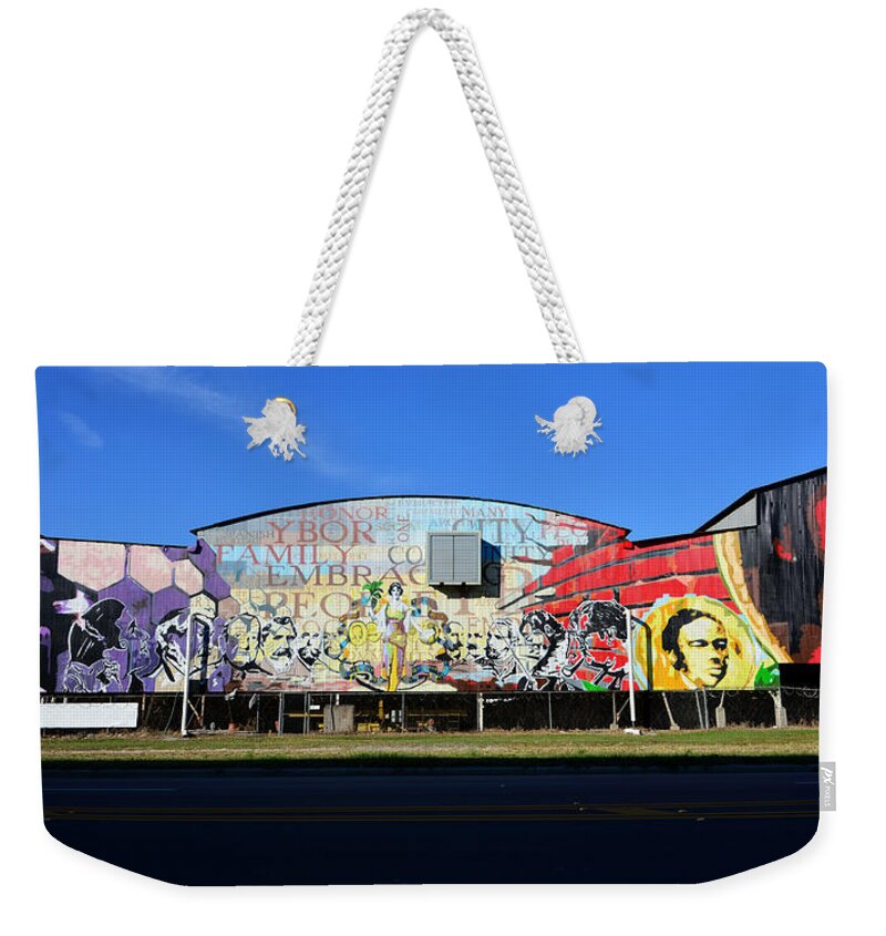 Ybor City Art Weekender Tote Bag featuring the photograph I see you Ybor City by David Lee Thompson