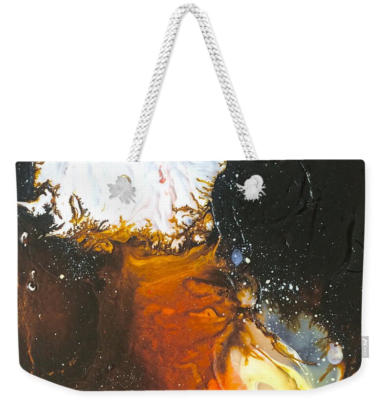 Ice Cream Weekender Tote Bag featuring the painting Ice Cream Sundae by Kasha Ritter