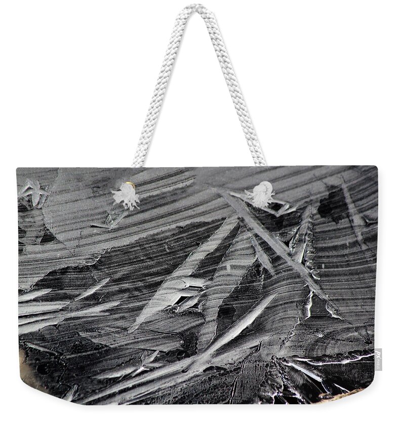 Ice Weekender Tote Bag featuring the photograph Ice Formations by Shane Bechler