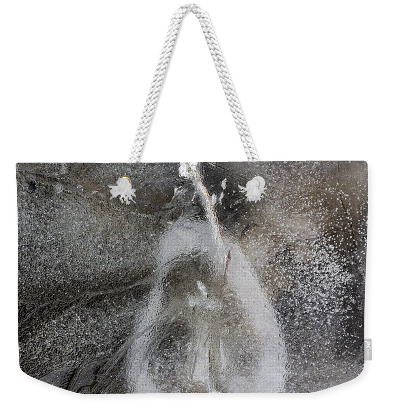 Madison Weekender Tote Bag featuring the photograph Ice Patterns by Steven Ralser