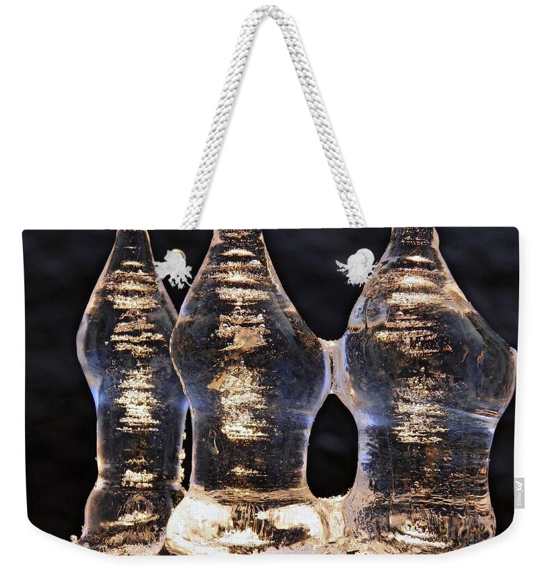 Three Weekender Tote Bag featuring the photograph Ice Trio 2 by Sami Tiainen