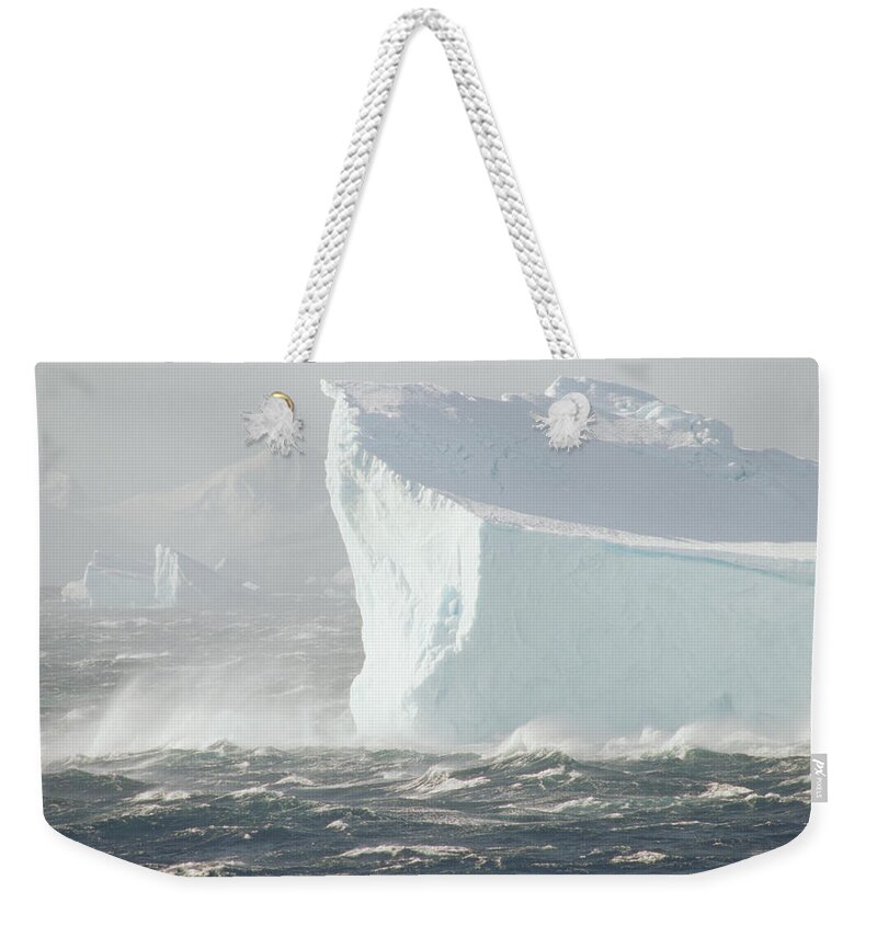 002060056 Weekender Tote Bag featuring the photograph Iceberg In Bransfield Strait by Gerry Ellis