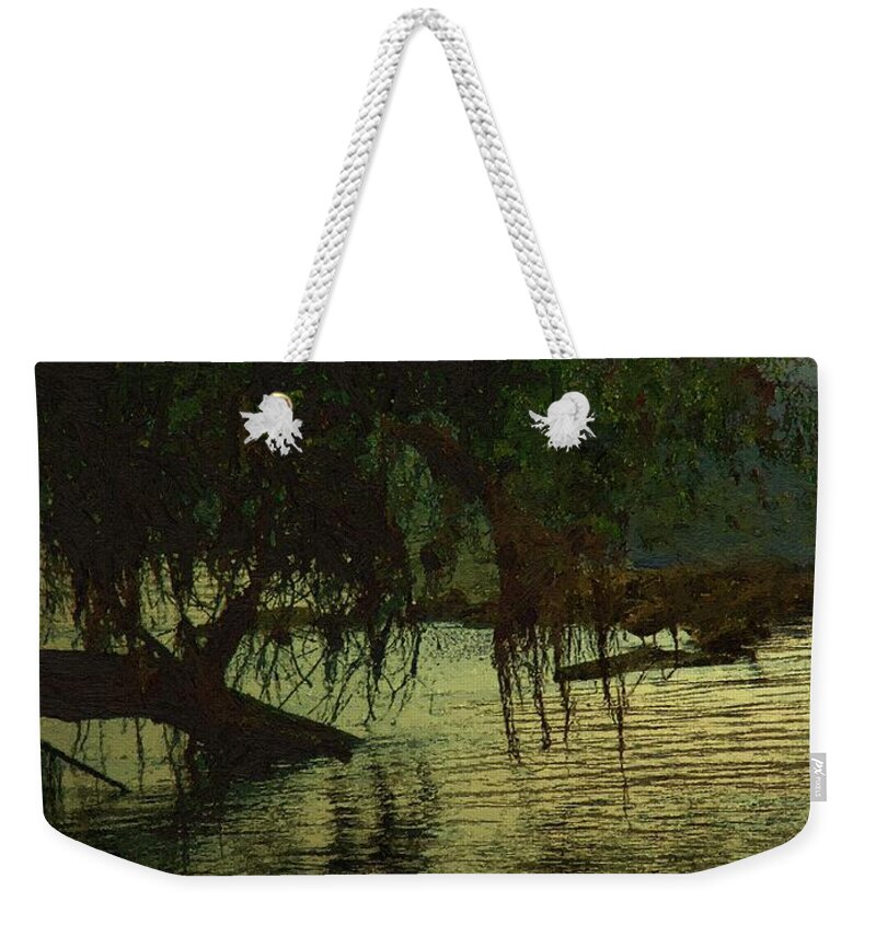 Landscape Weekender Tote Bag featuring the painting I'll Be Waiting by RC DeWinter