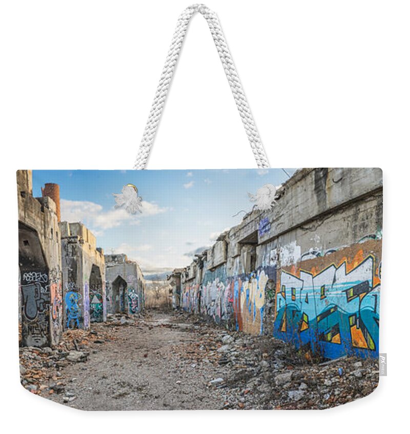 Solvay Coke & Gas Company Weekender Tote Bag featuring the photograph Illegal Art Museum by Wild Fotos