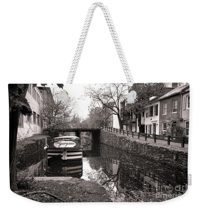 Washington Weekender Tote Bag featuring the photograph In Georgetown by Olivier Le Queinec