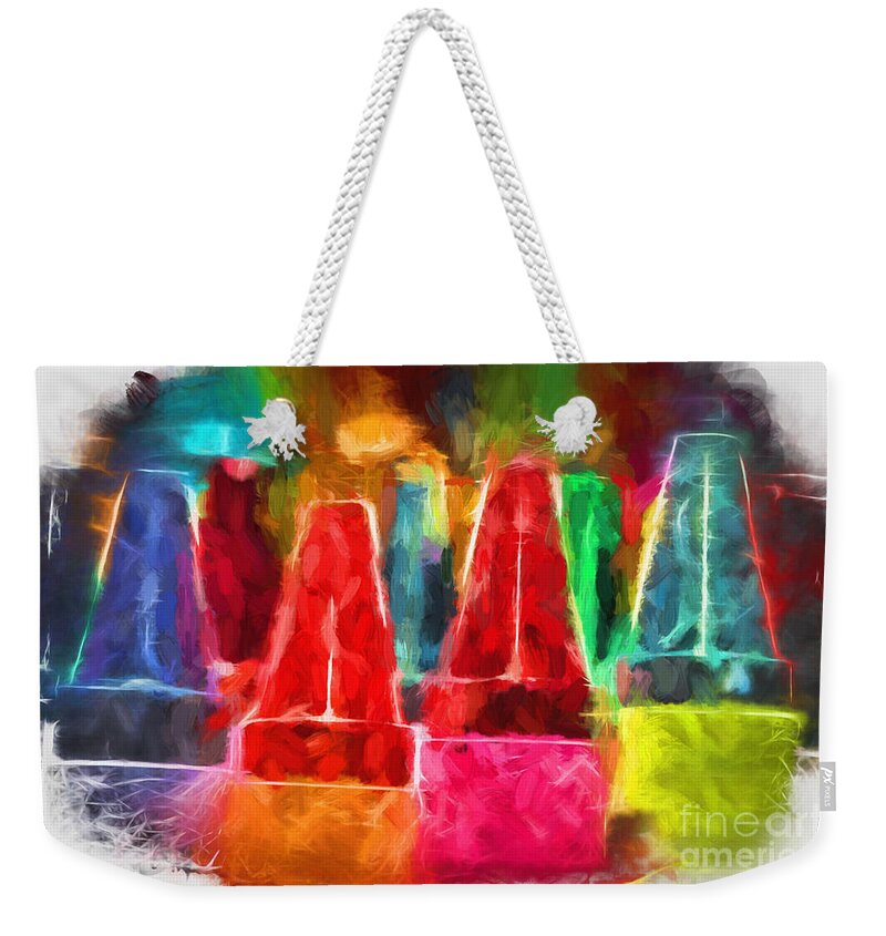 Crayon Art Weekender Tote Bag featuring the digital art In Honor of Crayons by Margie Chapman