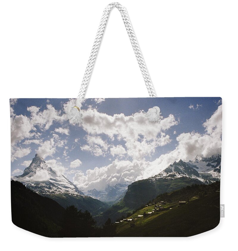 Tranquility Weekender Tote Bag featuring the photograph In The Valley Of The Matterhorn by Danielle D. Hughson