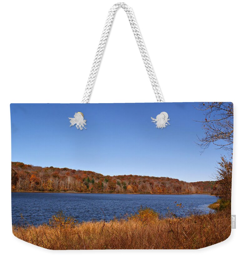 Indian Lake Weekender Tote Bag featuring the photograph Indian Lake by Sandy Keeton