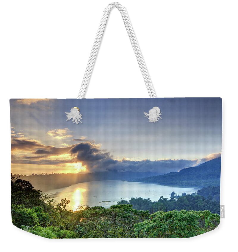 Scenics Weekender Tote Bag featuring the photograph Indonesia, Bali, Mountain And Lakes by Michele Falzone