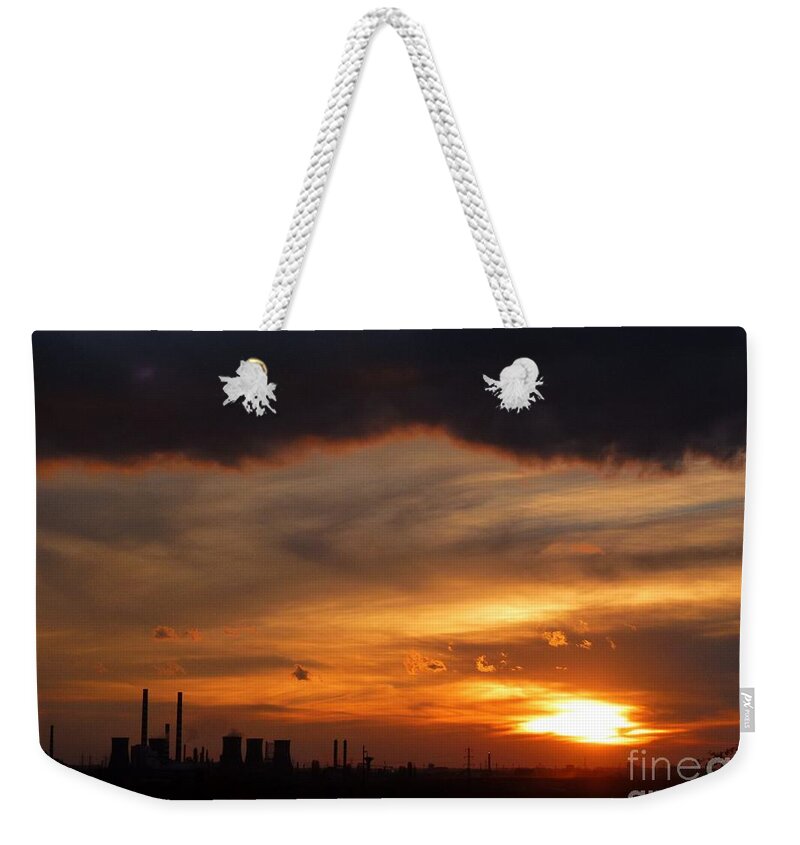 Industry Weekender Tote Bag featuring the photograph Industrialization 2 by Amalia Suruceanu