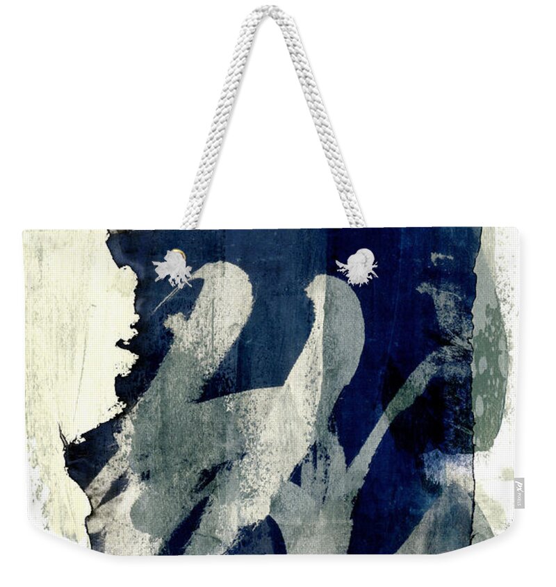 Ink Weekender Tote Bag featuring the photograph Inked Painted and Torn by Carol Leigh