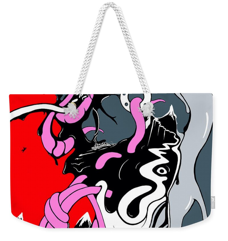 Insanity Weekender Tote Bag featuring the digital art Insanity by Craig Tilley