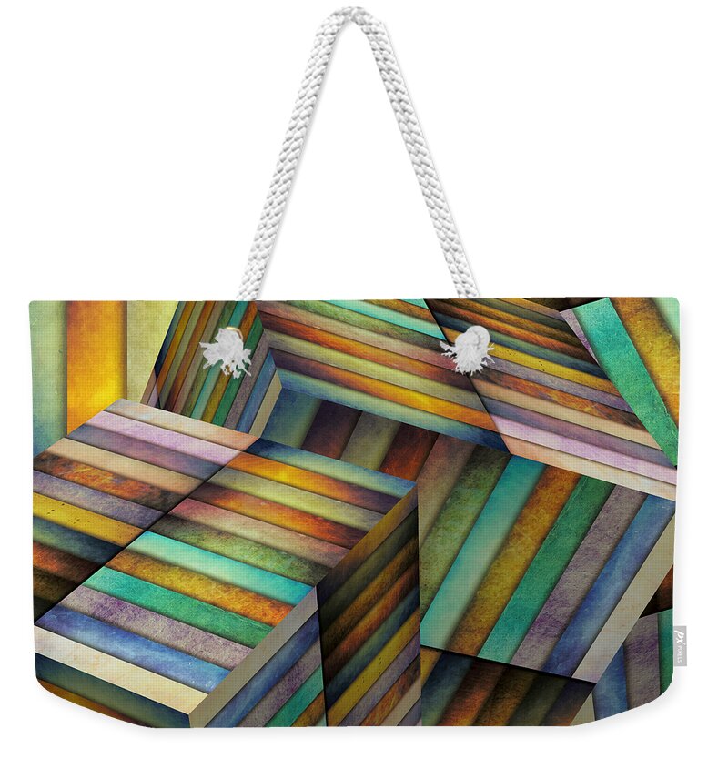 Id Weekender Tote Bag featuring the mixed media Interior Design 1 by Angelina Tamez