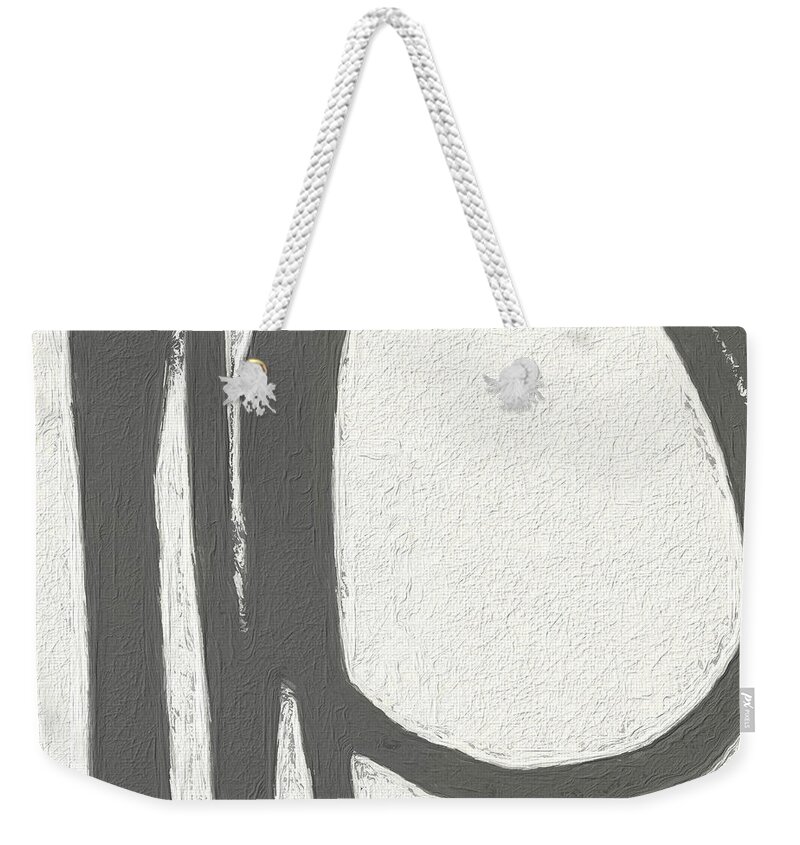 Abstract Weekender Tote Bag featuring the painting Intersection by Linda Woods