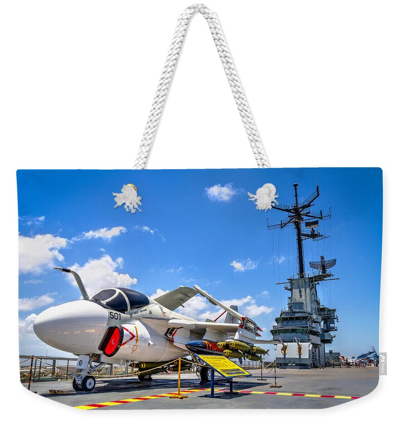 Corpus Christi Weekender Tote Bag featuring the photograph Intruder on the Lexington by Tim Stanley
