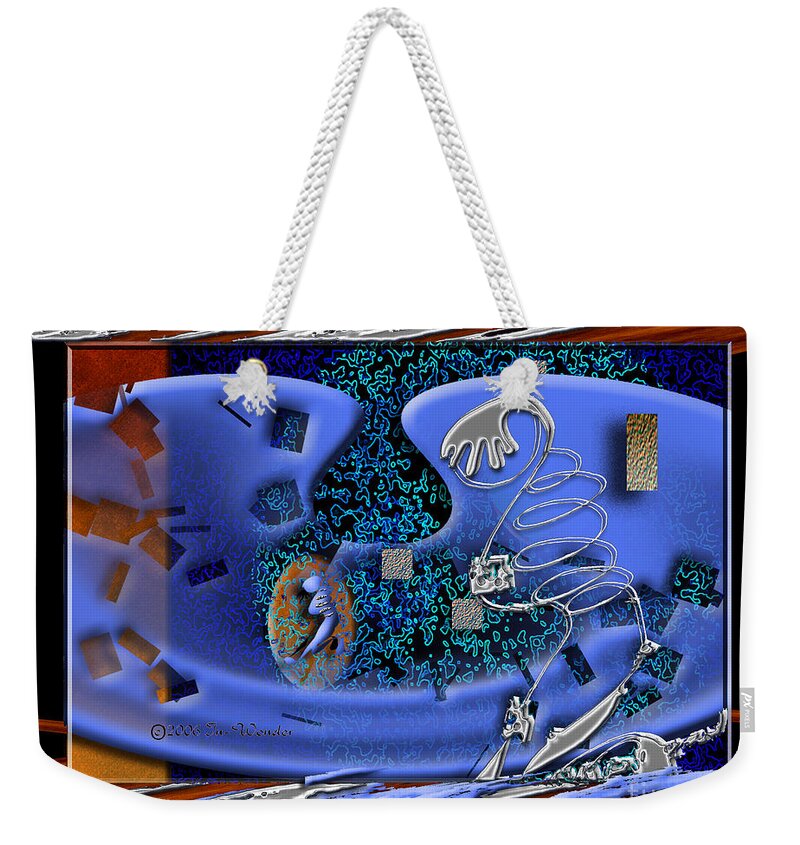 Water Weekender Tote Bag featuring the digital art Inw_20a6007sz Pooling by Kateri Starczewski
