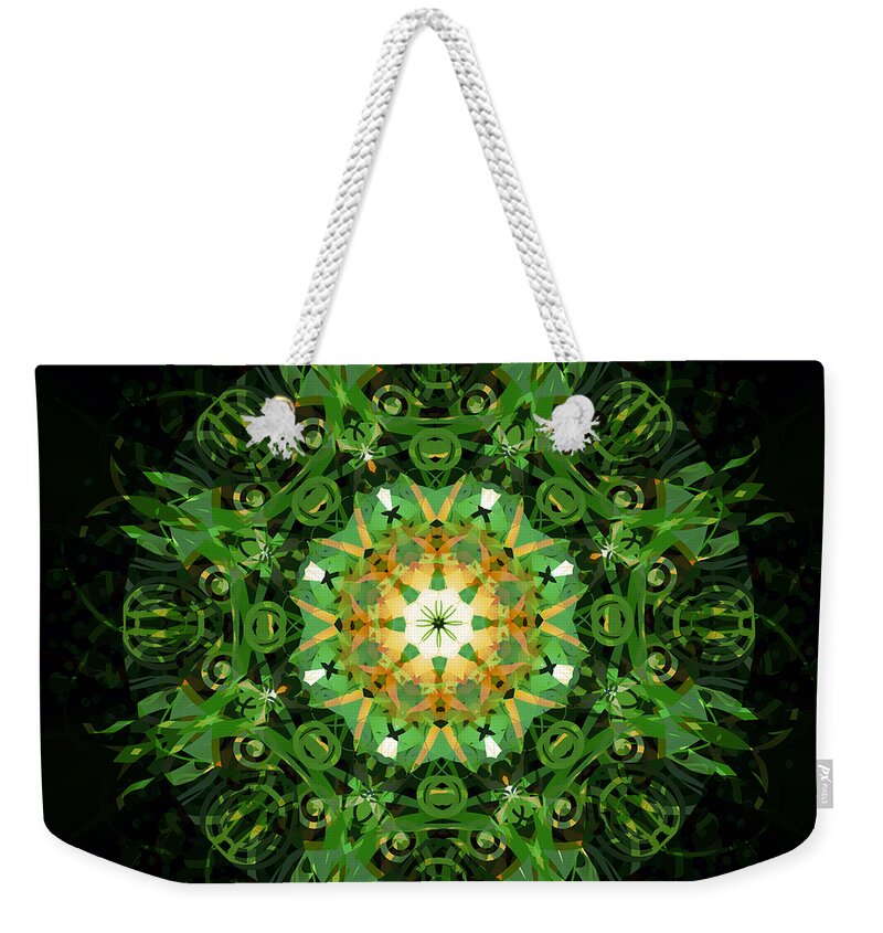 Irish Weekender Tote Bag featuring the mixed media Irish Influence 2 by Angelina Tamez