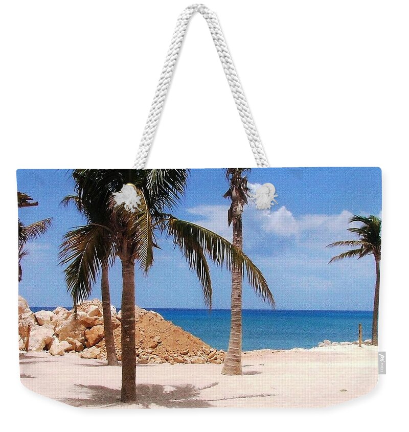 Beach Weekender Tote Bag featuring the photograph Island Breeze by Judy Palkimas