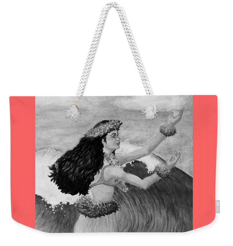 Hawaii Weekender Tote Bag featuring the painting Island Calling by Lynn Maverick Denzer
