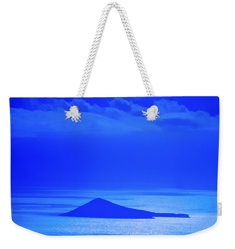 Aqua Weekender Tote Bag featuring the photograph Island of Yesterday by Christi Kraft