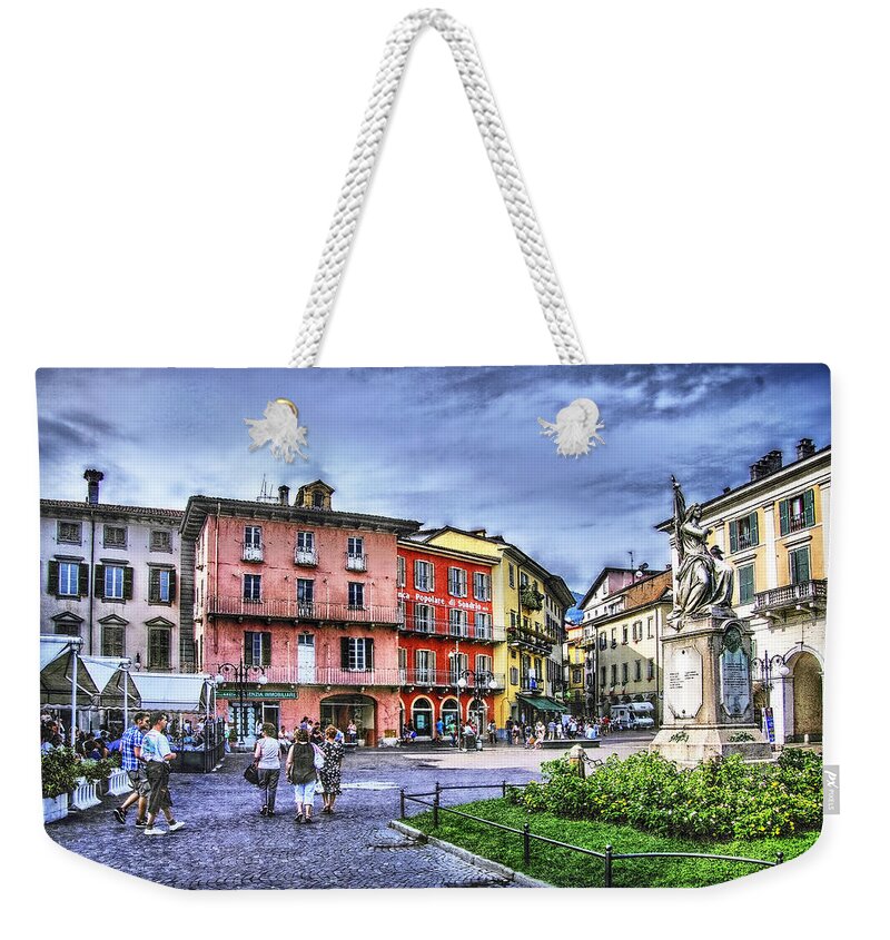 Italy Weekender Tote Bag featuring the photograph Italian Small Town by Hanny Heim