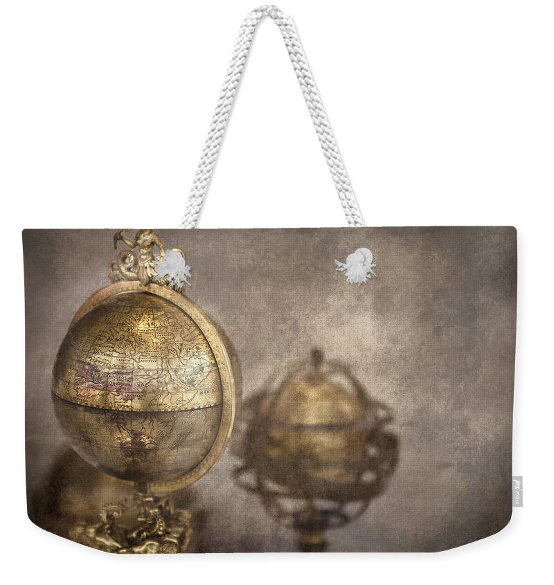 Globe Weekender Tote Bag featuring the photograph Its A Small World by Heather Applegate