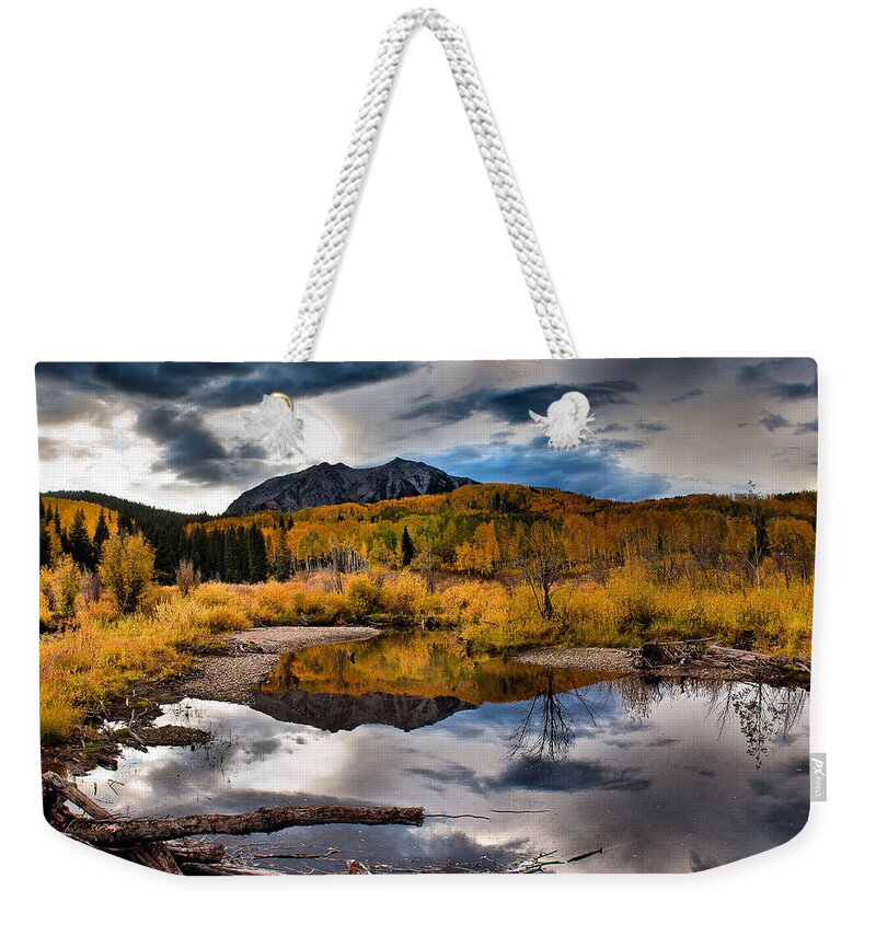 Nature Weekender Tote Bag featuring the photograph Jack's Pond by Steven Reed
