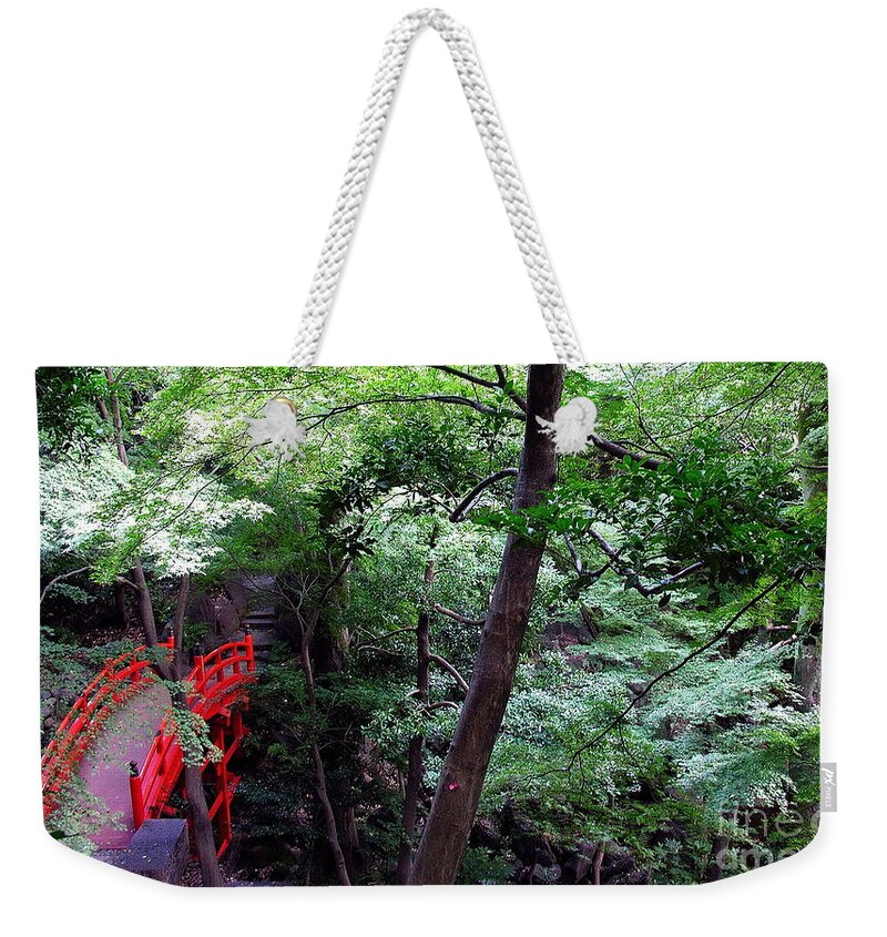 High Places Weekender Tote Bag featuring the photograph Japan - Tsutyenko Bridge - Tokyo by Jacqueline M Lewis