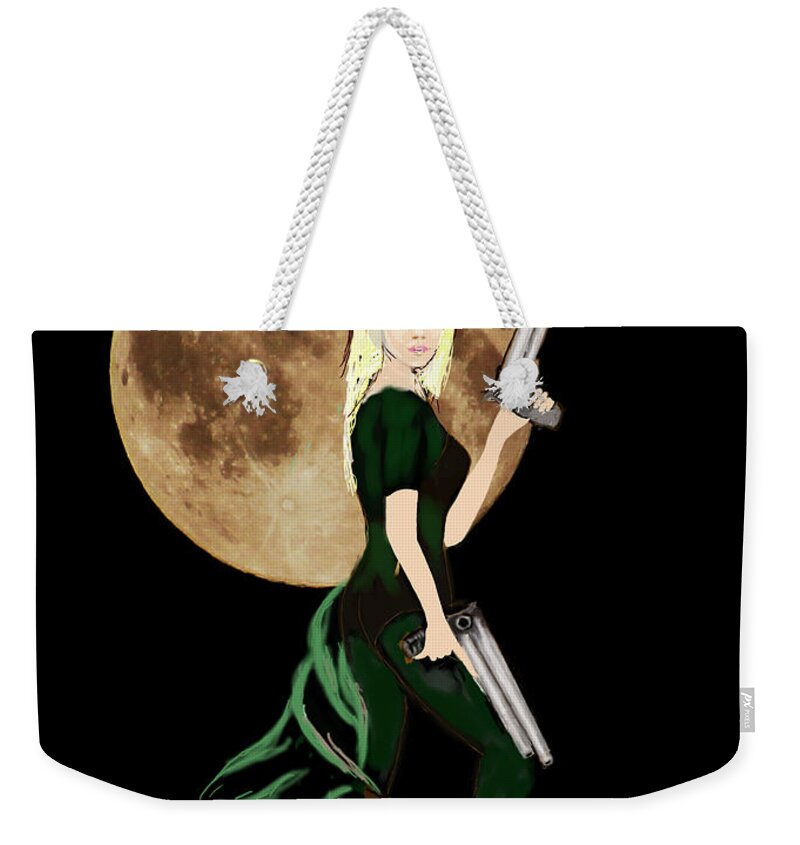 Fantasy Art Weekender Tote Bag featuring the photograph Jasmine and the Snow Leopard by Tom Conway