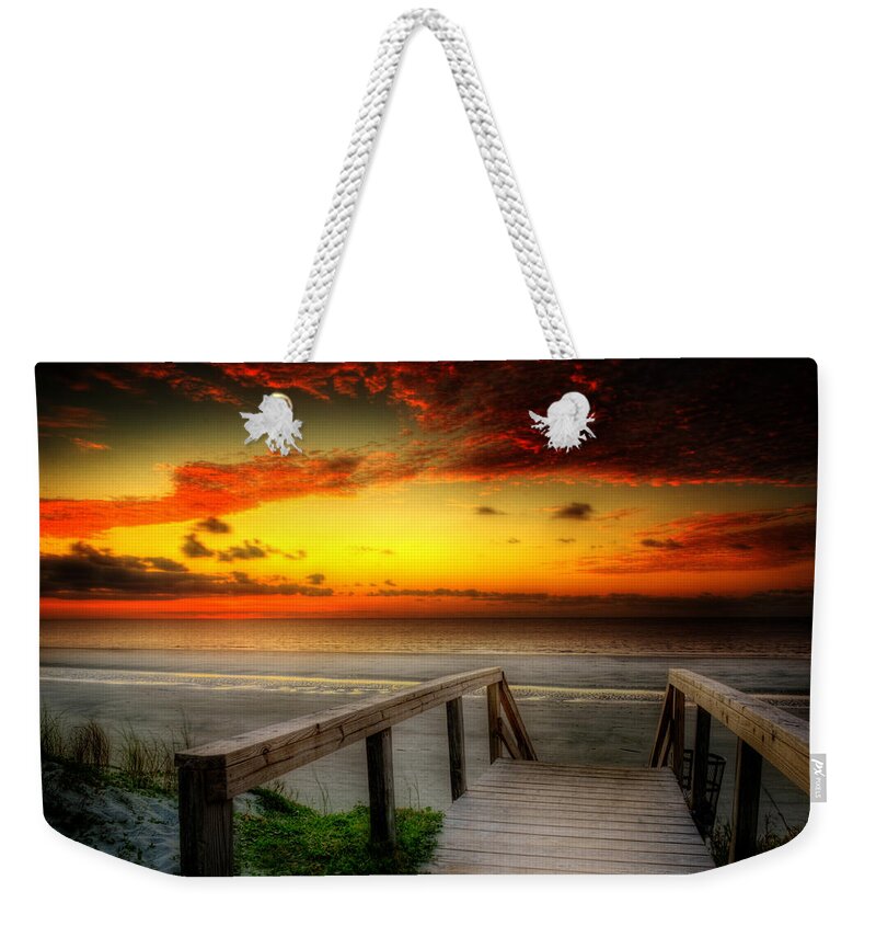 Jekyll Island Weekender Tote Bag featuring the photograph Jekyll Island Morning by Greg and Chrystal Mimbs