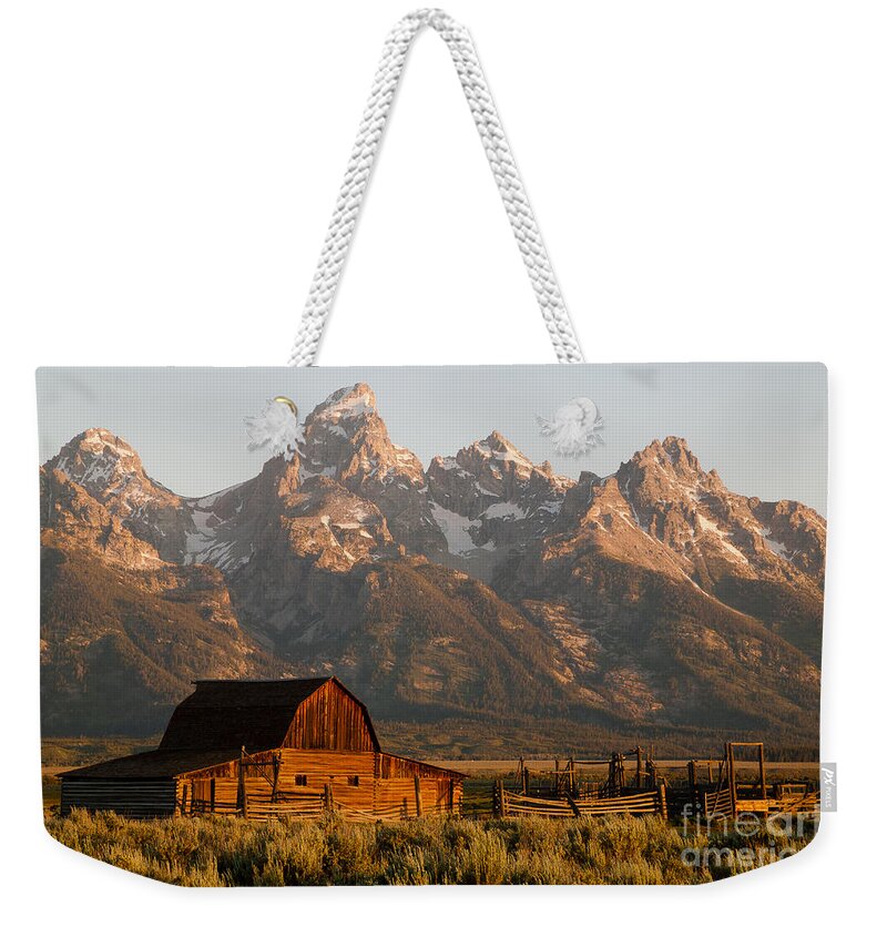 Clarence Holmes Weekender Tote Bag featuring the photograph John Moulton Barn by Clarence Holmes